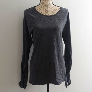 Old Navy Active Gray Long Sleeved Tee